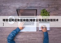 哪些公司还有区块链[哪些公司有区块链技术]