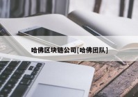 哈佛区块链公司[哈佛团队]