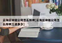 云海区块链公司怎么样啊[云海区块链公司怎么样啊工资多少]