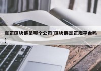 真正区块链是哪个公司[区块链是正规平台吗]